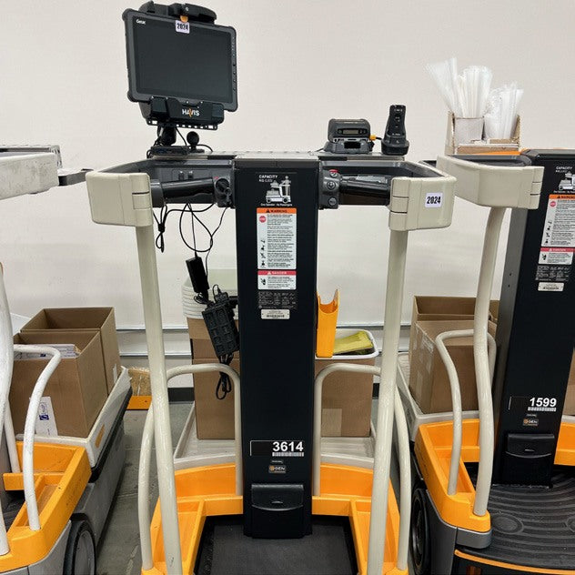 Mobile workstation cart on the factory floor